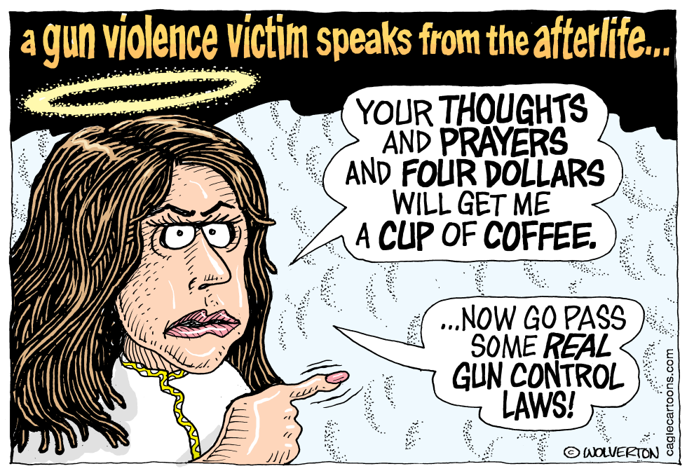 Gun violence victim rejects thoughts and prayers for real laws