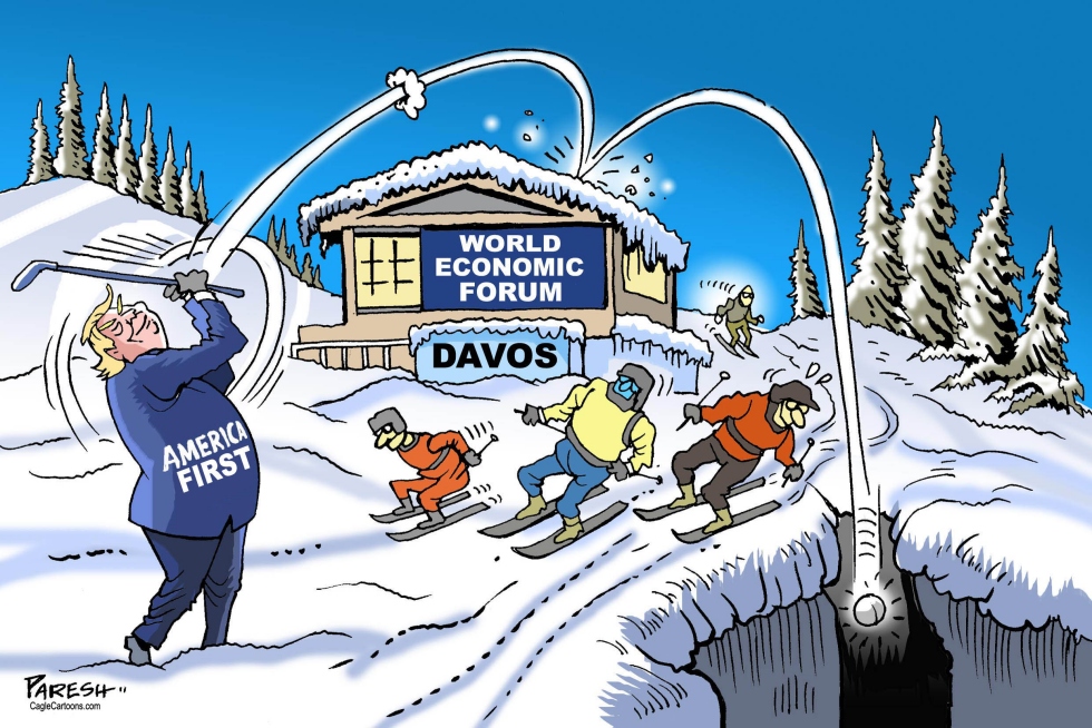  TRUMP AT DAVOS by Paresh Nath