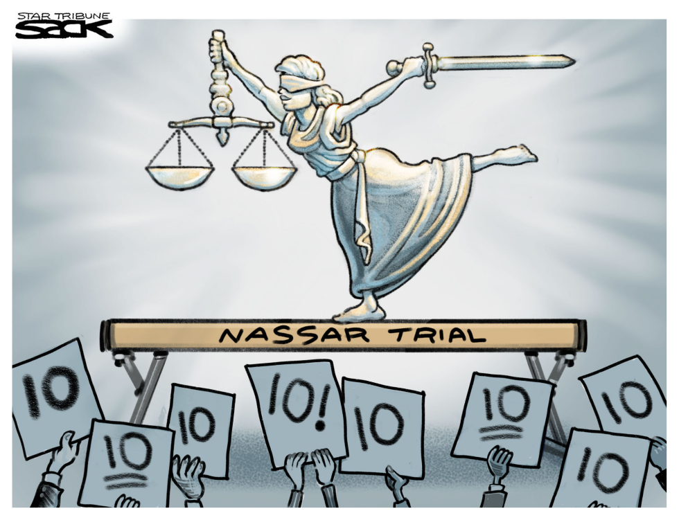  GYMNASTIC JUSTICE by Steve Sack