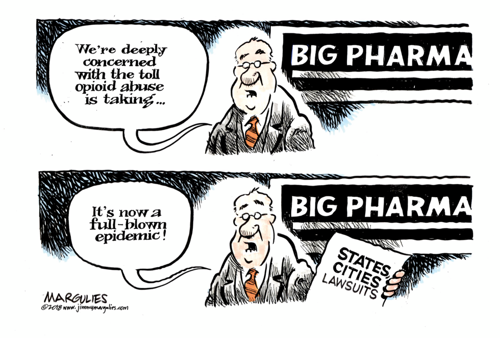 Big Pharma opioid lawsuits color