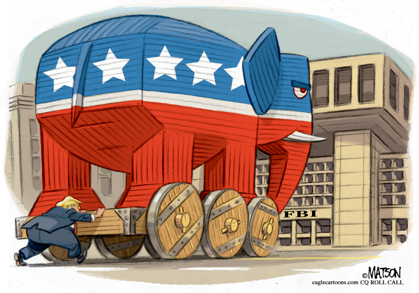 Trump Trojan Elephant Gift to FBI