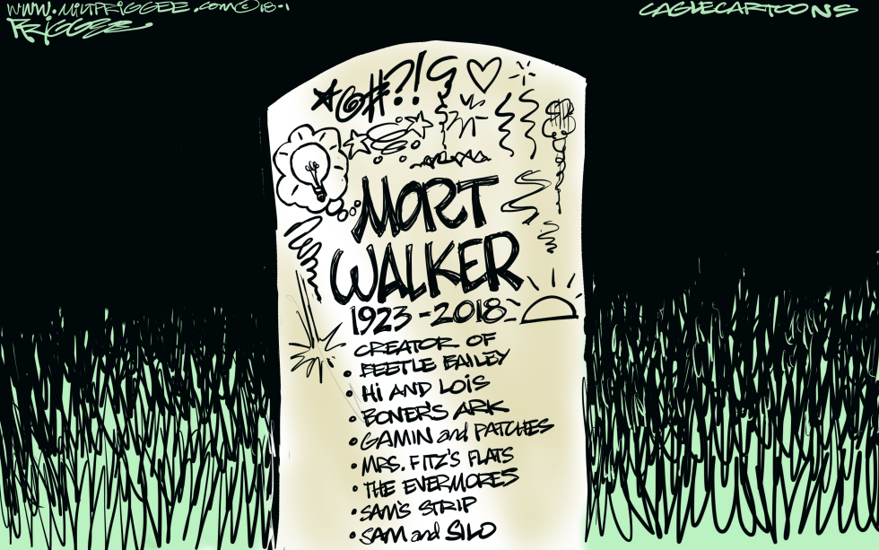  MORT WALKER -RIP by Milt Priggee