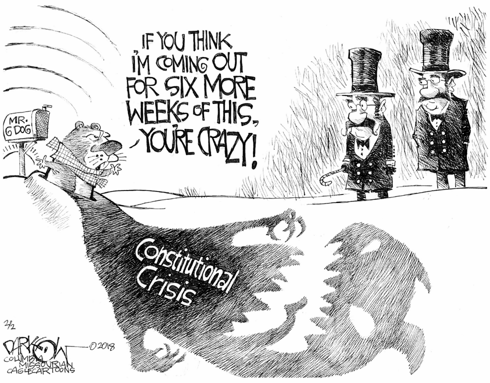  GROUNDHOG FORESHADOWING by John Darkow