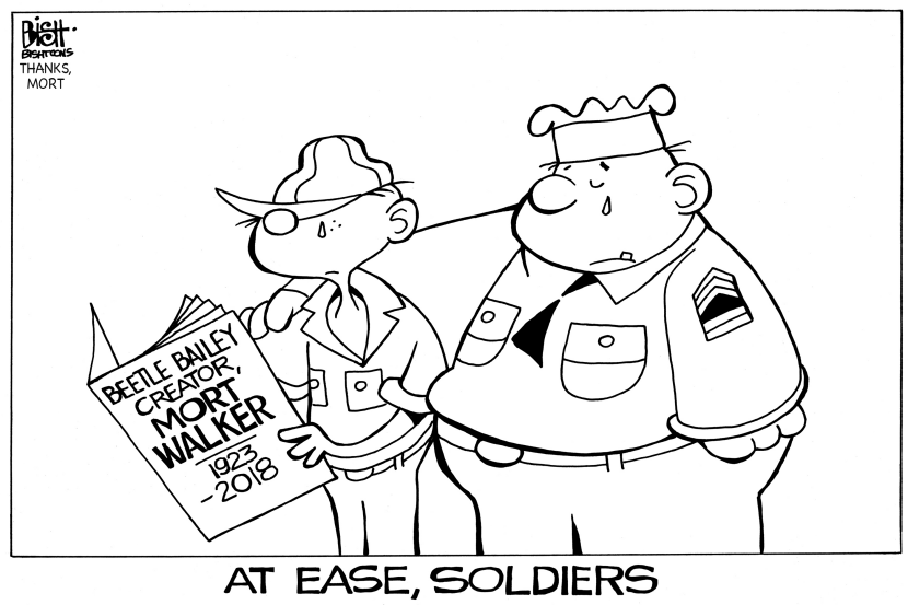 MORT WALKER, RIP, B/W