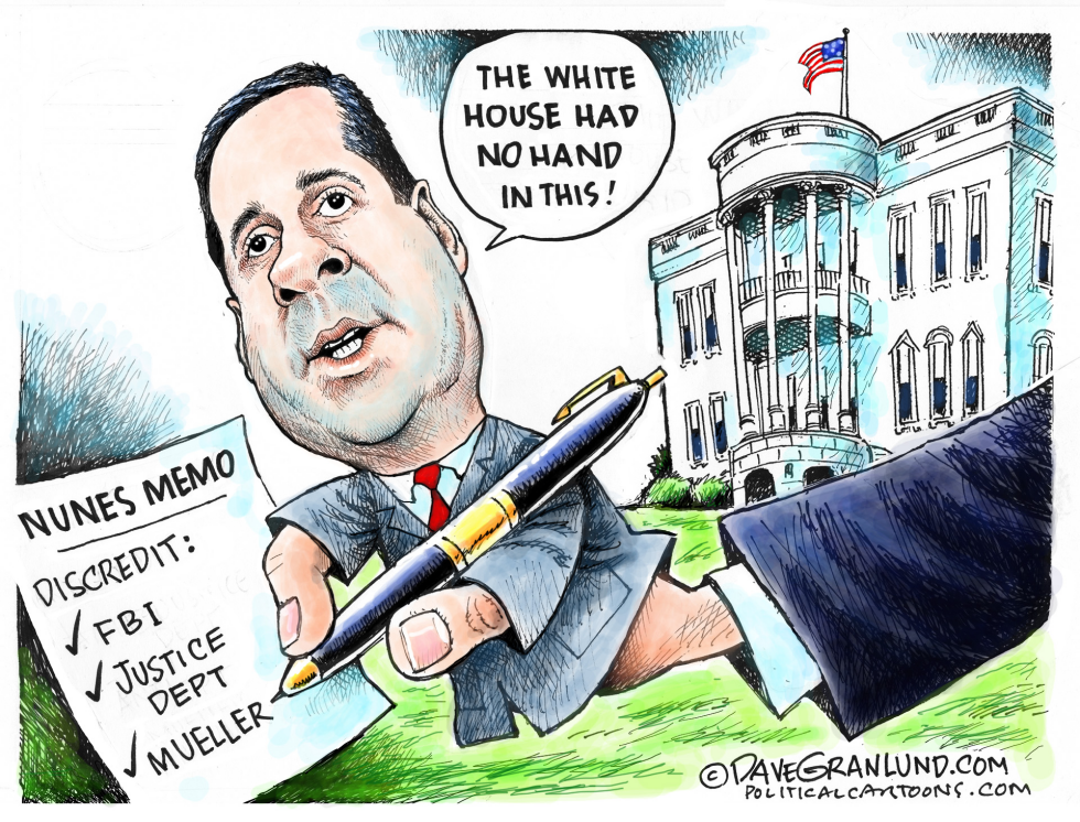  NUNES MEMO by Dave Granlund