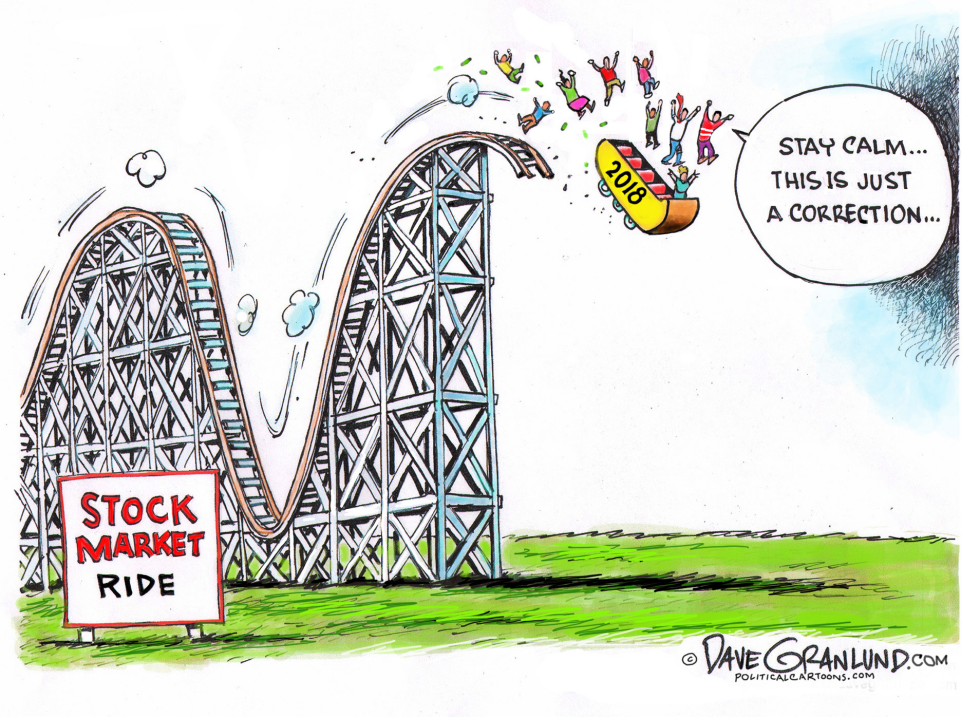  STOCK MARKET RIDE 2018 by Dave Granlund