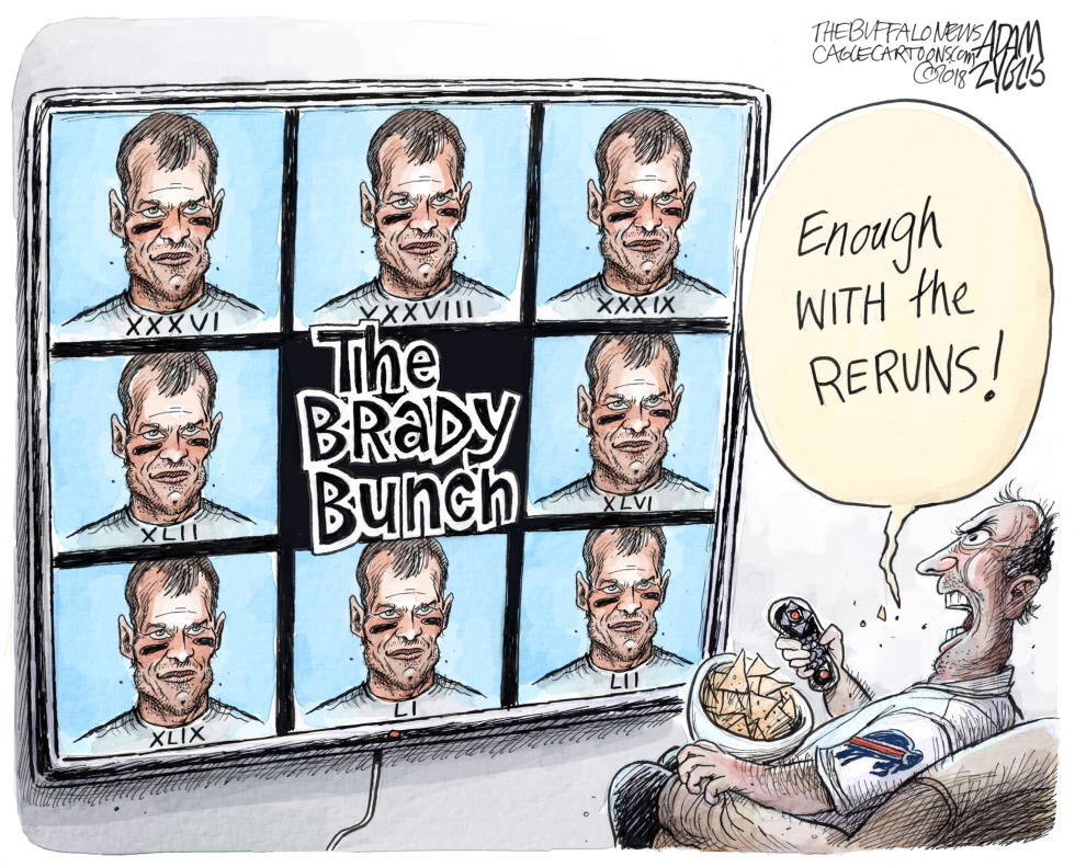  BRADY BOWL by Adam Zyglis