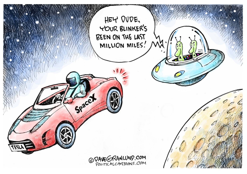  TESLA SPACE X by Dave Granlund