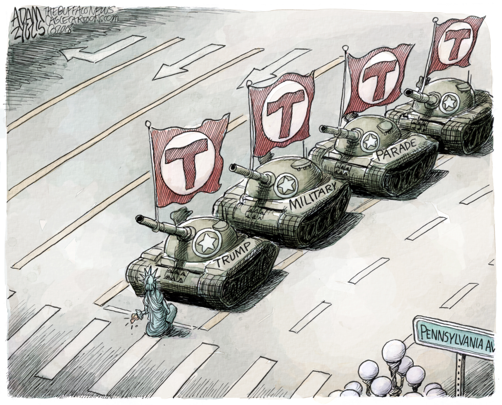  MILITARY PARADE by Adam Zyglis