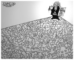 LOCAL PA GERRYMANDERED INTO CORNER BW by John Cole