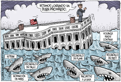 AGUAS INFESTADAS DE TIBURONES /  by Monte Wolverton