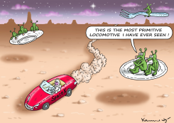 TESLA ON MARS by Marian Kamensky