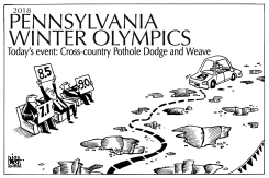 PENNSYLVANIA POTHOLES, B/W by Randy Bish