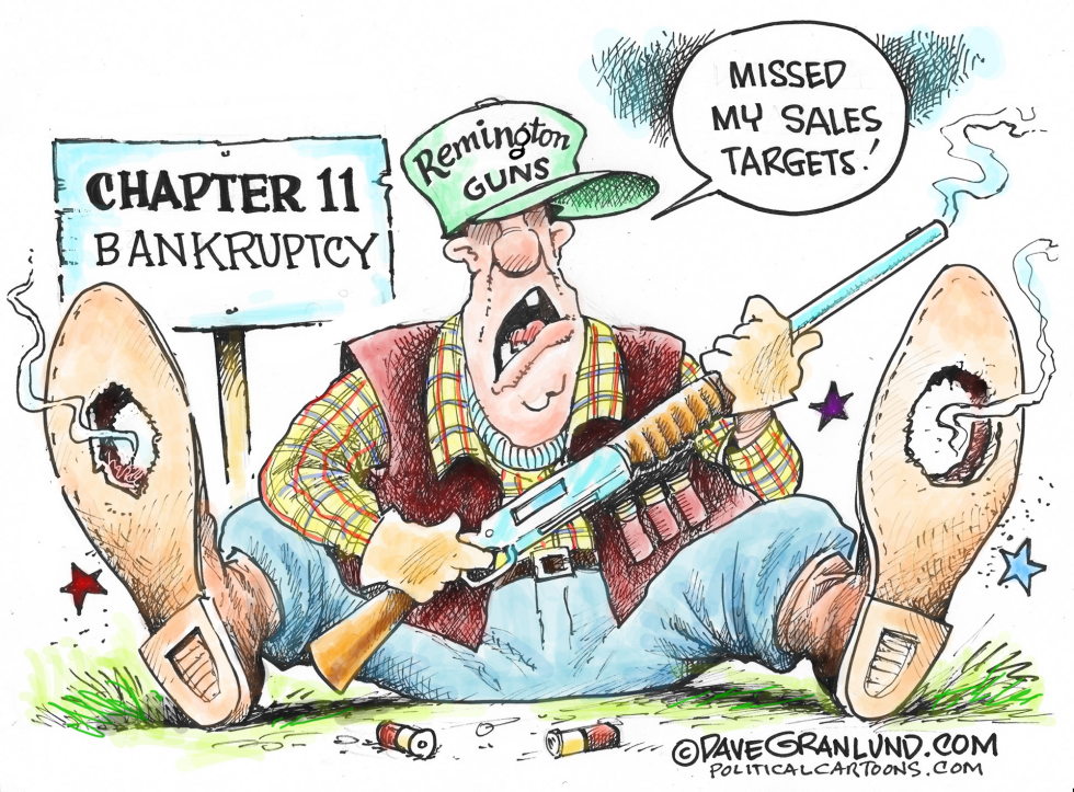  REMINGTON BANKRUPTCY by Dave Granlund