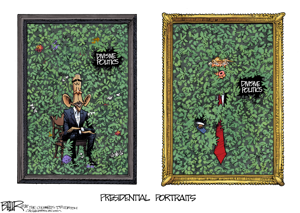  PRESIDENTIAL PORTRAITS by Nate Beeler