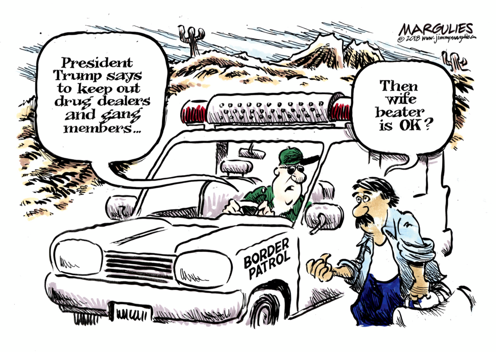 Trump immigration stance color