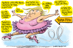 TRUMP TRIPLE PUTZ by Daryl Cagle