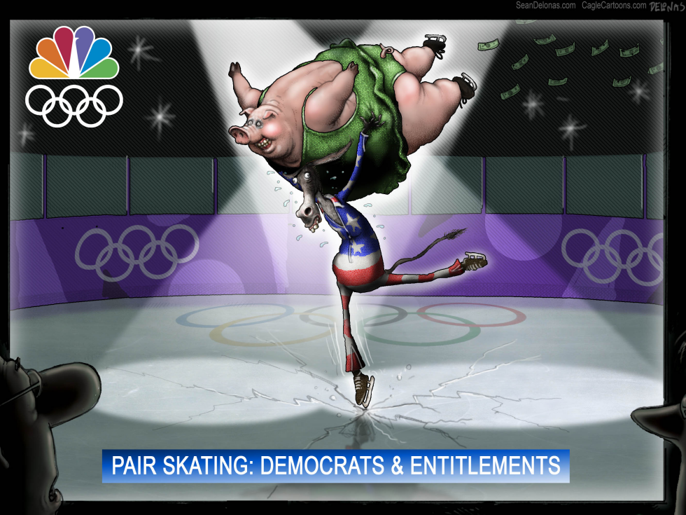  DEMOCRATS OLYMPICS ENTITLEMENTS by Sean Delonas