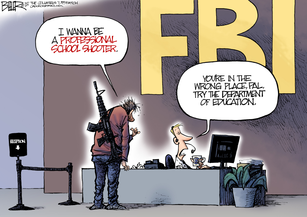  FBI INCOMPETENCE by Nate Beeler