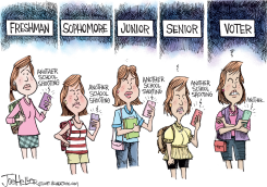 HIGH SCHOOL TO VOTER by Joe Heller