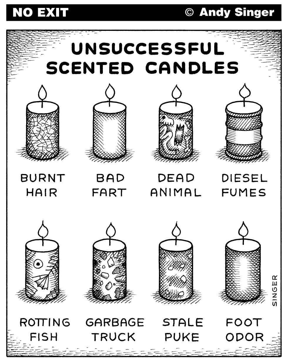 Unsuccessful Scented Candles