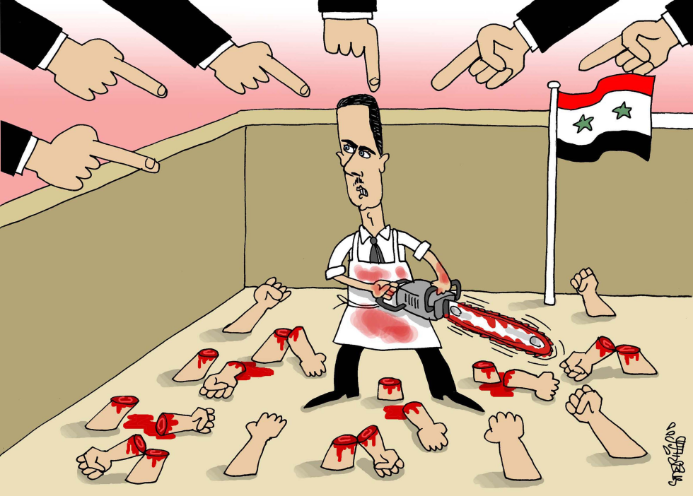  BASHAR AL-ASSAD THE BUTCHER by Stephane Peray