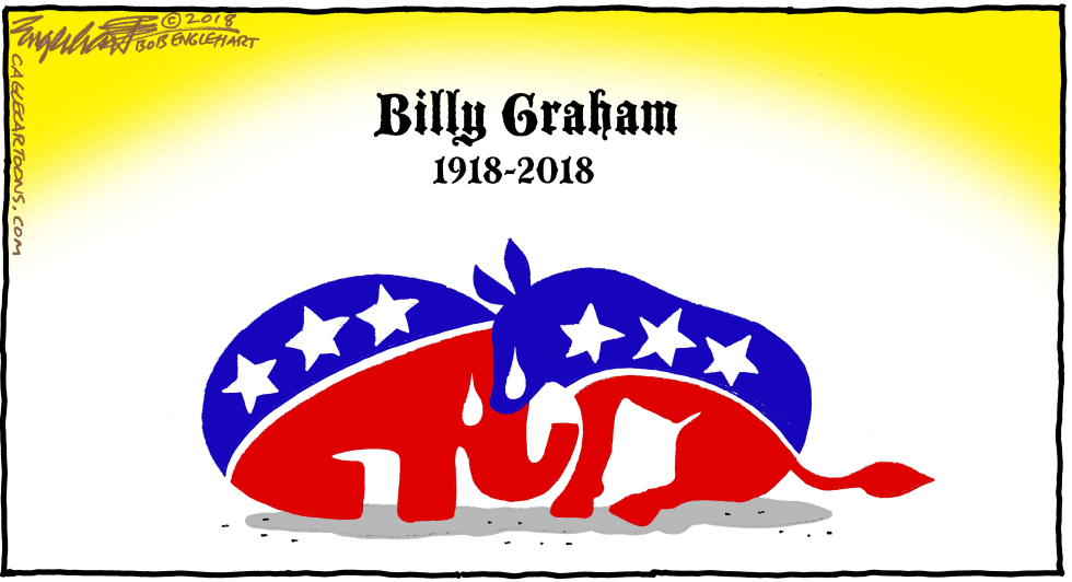  BILLY GRAHAM by Bob Englehart