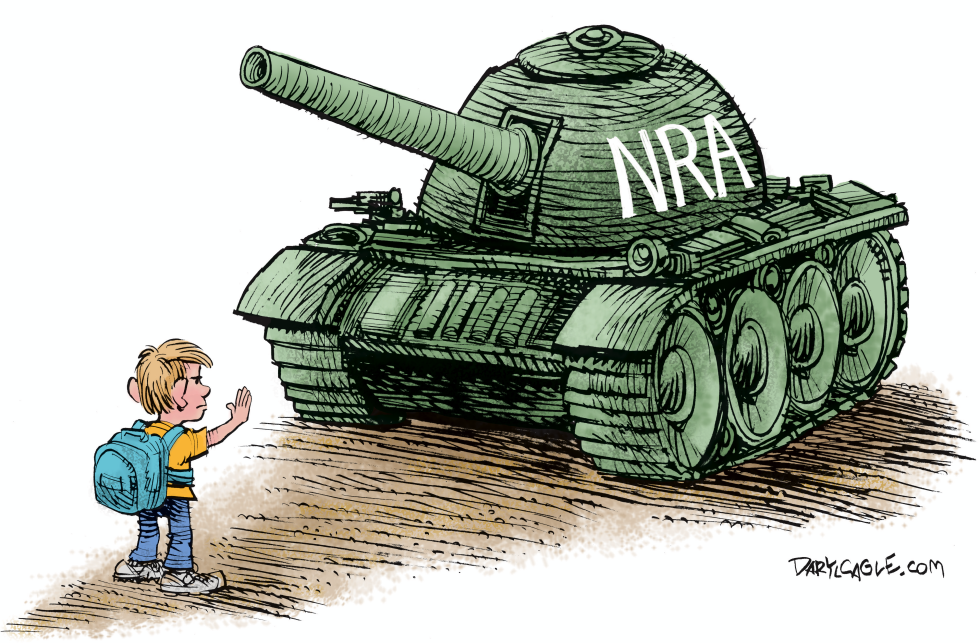  STUDENTS VS THE NRA by Daryl Cagle