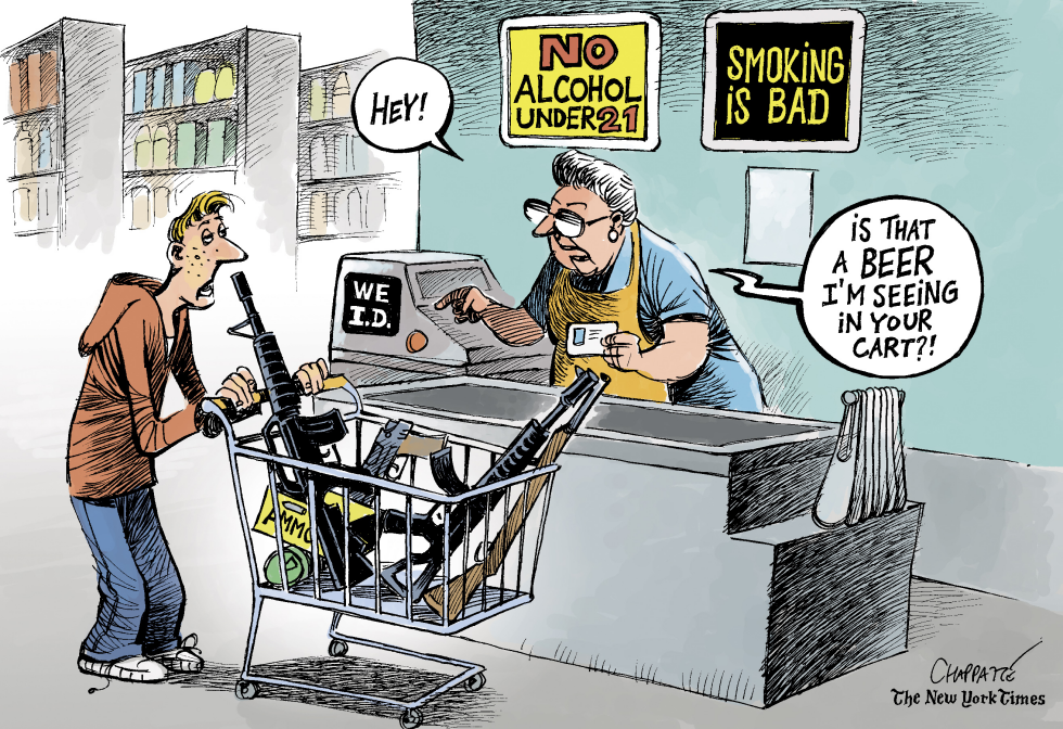  SALES OF ASSAULT WEAPONS by Patrick Chappatte