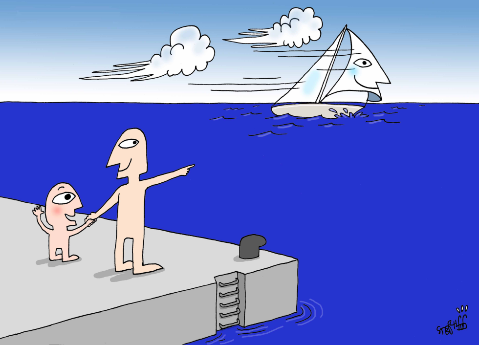 Be a sailing boat