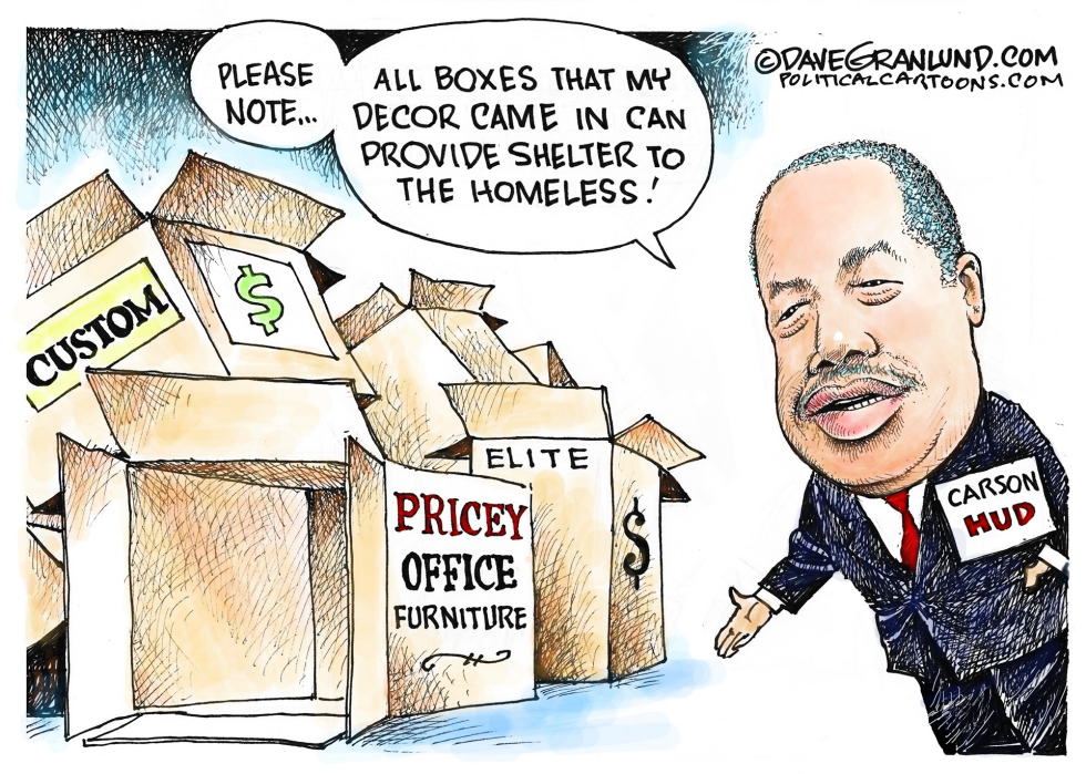  BEN CARSON OFFICE FURNITURE by Dave Granlund