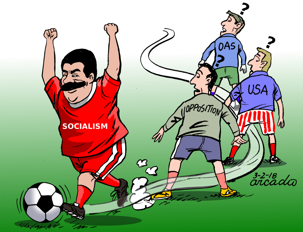  MADURO IS PLAYING WITH ALL by Arcadio Esquivel