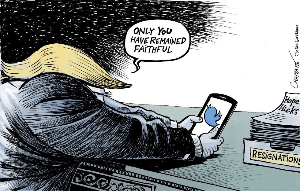  ANOTHER RESIGNATION AT THE WHITE HOUSE by Patrick Chappatte