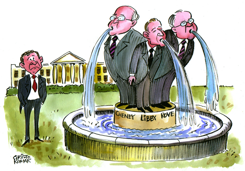 White House Fountain - COLOR