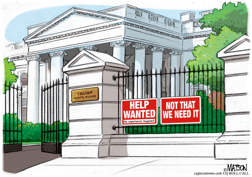  TRUMP WHITE HOUSE HELP WANTED by RJ Matson