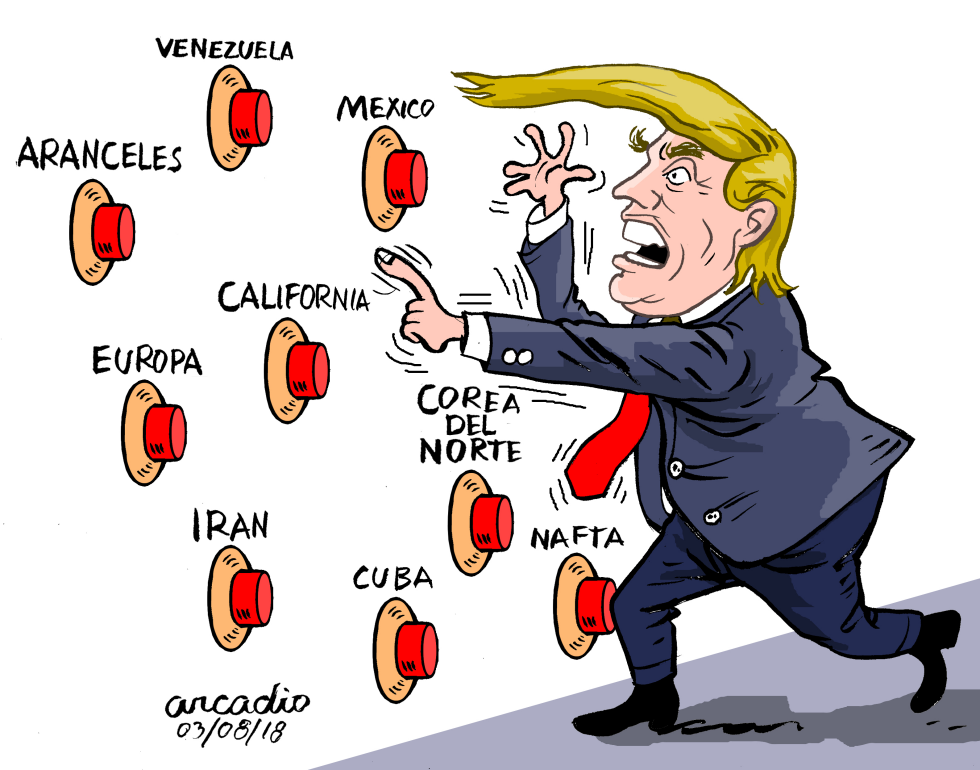 Muchos botones de guerra Sr Presidente
