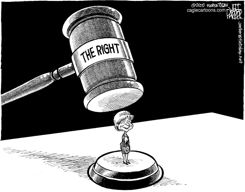 THE RIGHT KNOCKS OUT MIERS by Jeff Parker