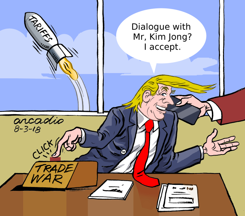 TRUMP ACCEPTS TALKS WITH KIM JONGUN by Arcadio Esquivel