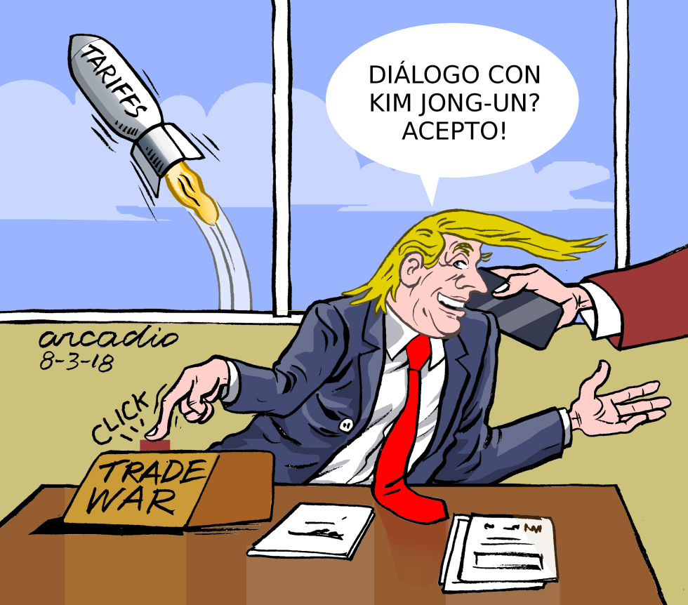 Trump acepta hablar con Kim Jongun