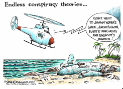 AMELIA EARHART REMAINS by Dave Granlund