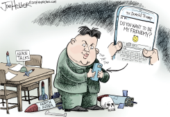 NORTH KOREA TALKS by Joe Heller