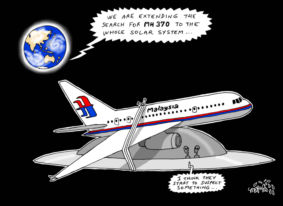  SEARCH FOR MH 370 EXTENDED by Stephane Peray