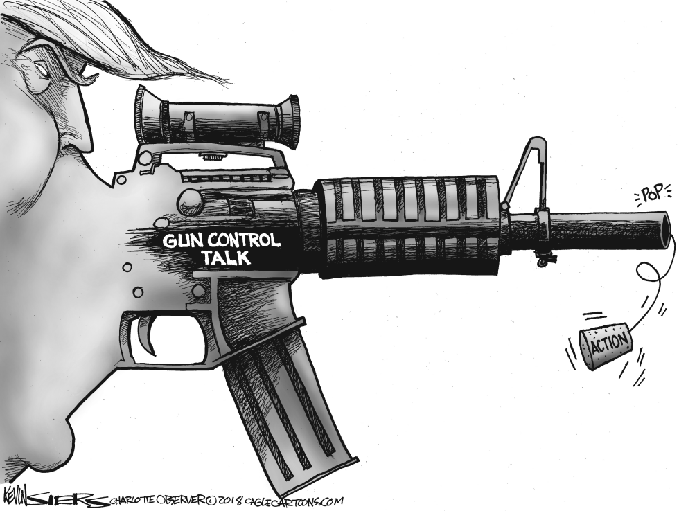 Trump Gun Talk BW