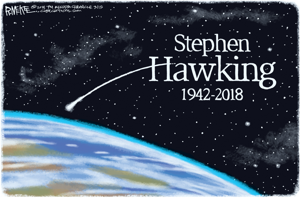  STEPHEN HAWKING by Rick McKee