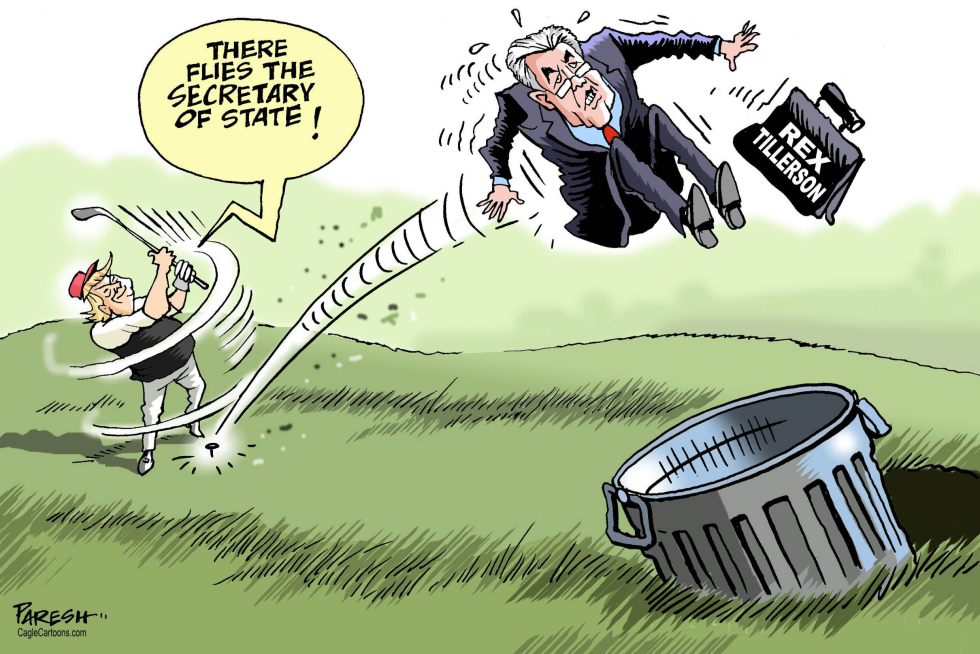 Trump ousts Tillerson