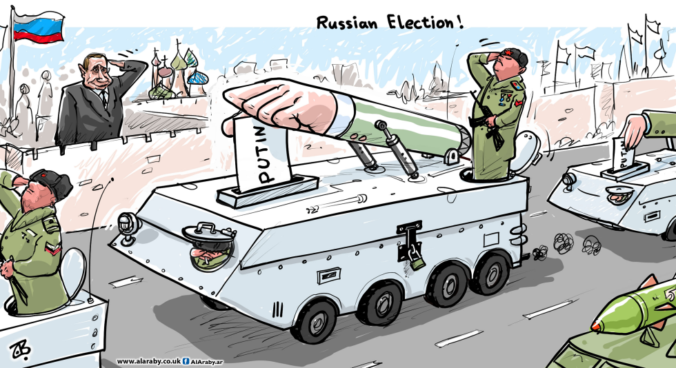  RUSSIAN ELECTION by Emad Hajjaj