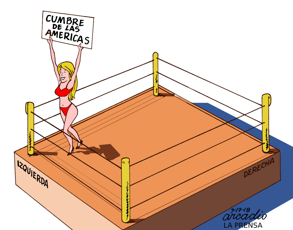 Cumbre de las Américas derecha vr izquierda