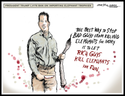 TRUMP ELEPHANT TROPHY by J.D. Crowe