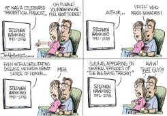 STEPHAN HAWKING by Joe Heller