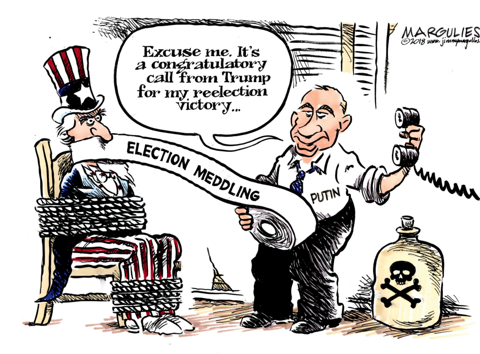 Trump calls to congratulate Putin color